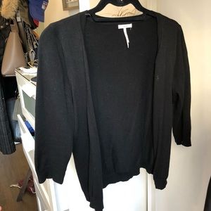 Frenchi Black Crewneck Cardigan